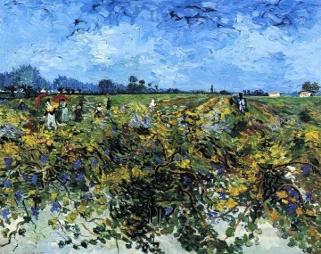 Green Canvas - The Green Vinyard Vincent van Gogh scenery